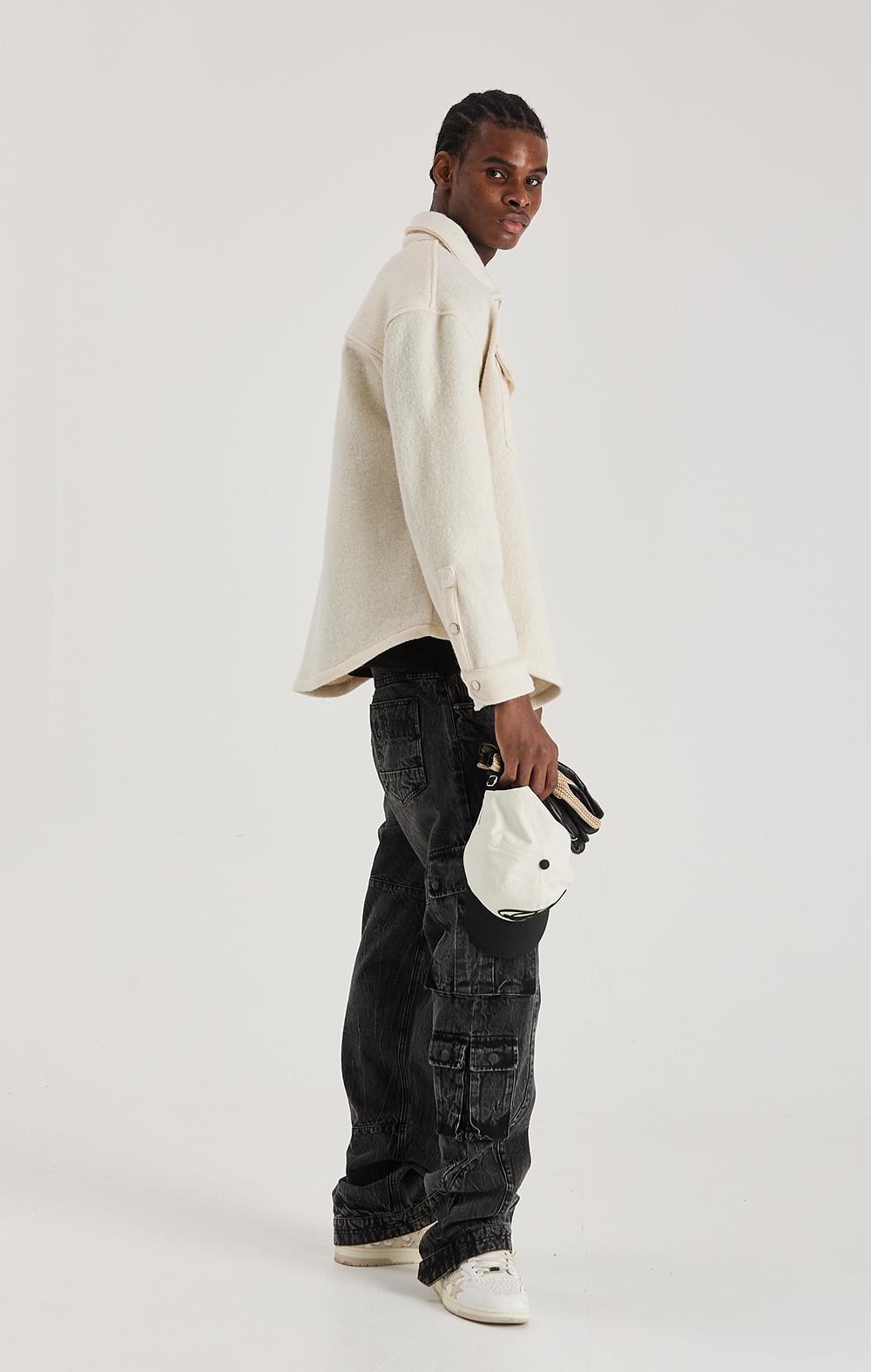 ECRU WOOL SHIRT ONLY THE BLIND