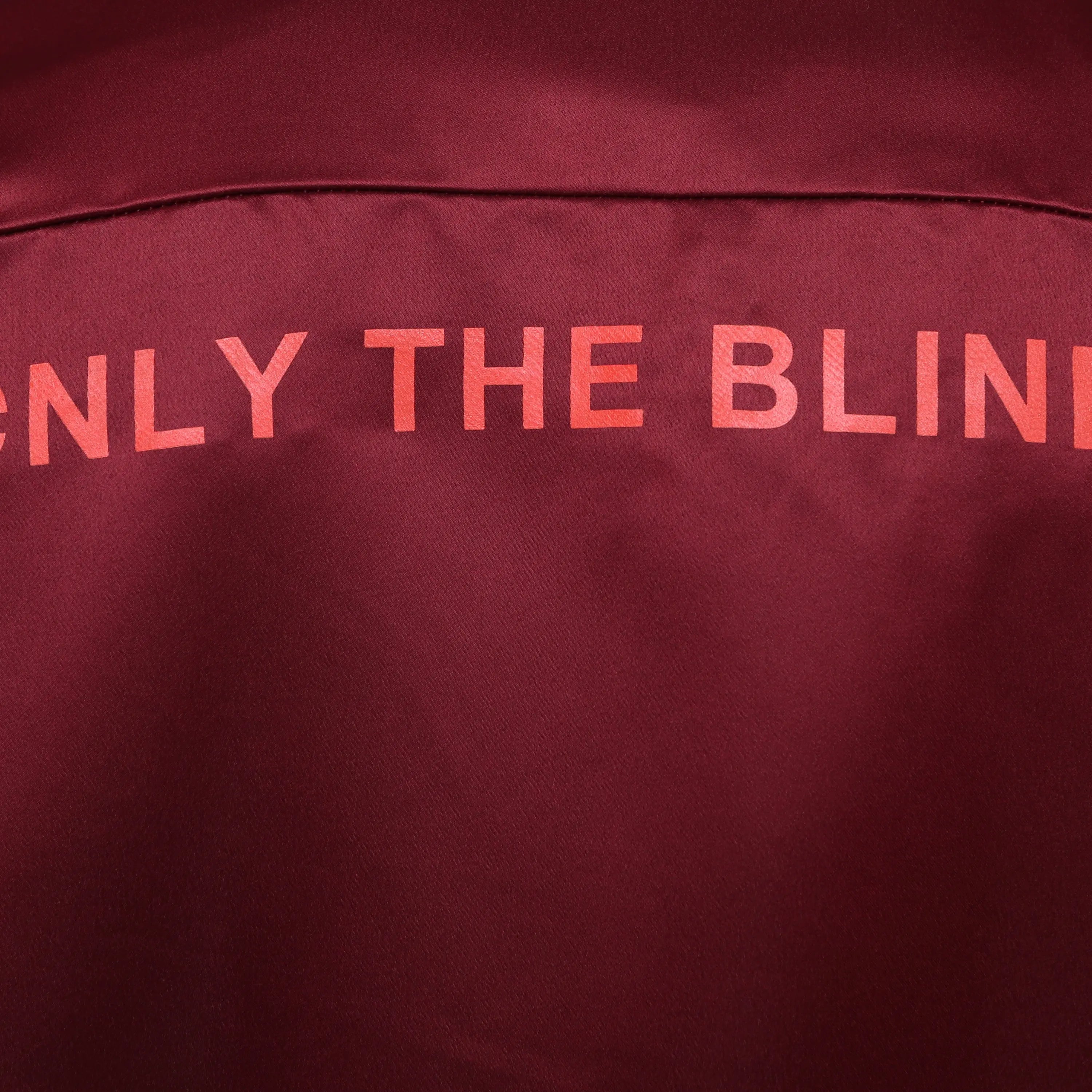 Signature satin wine bomber jacket - ONLY THE BLIND™