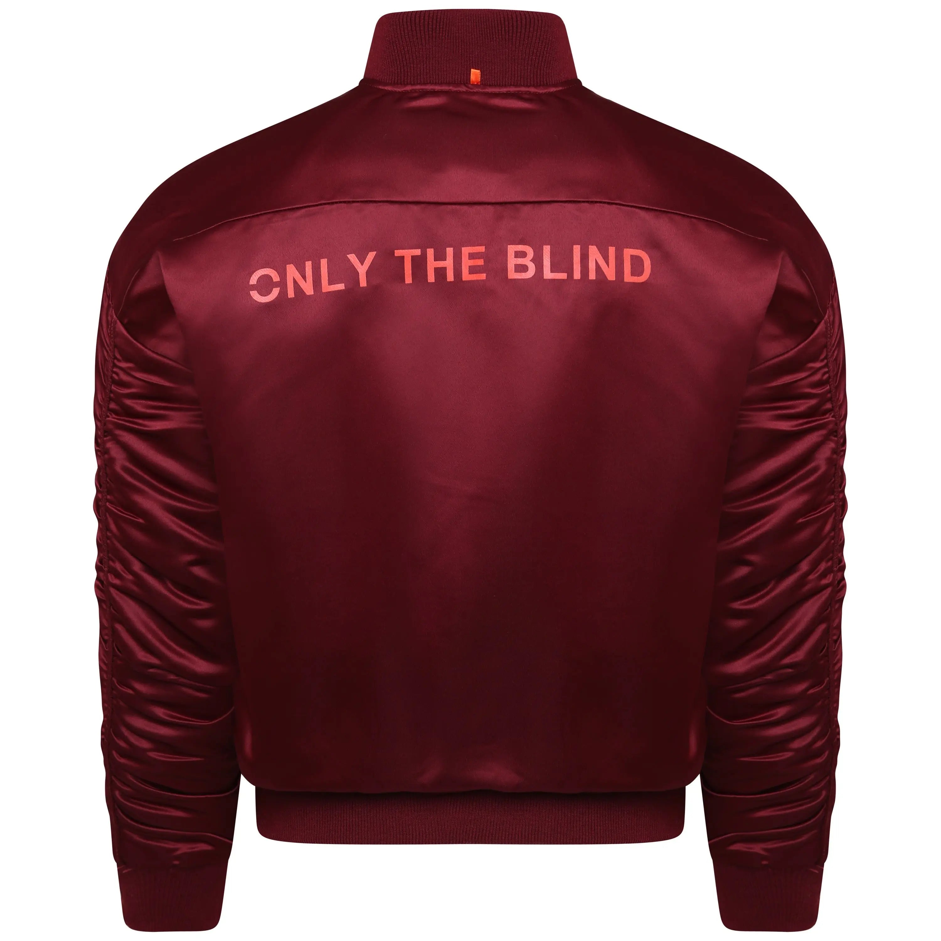 Signature satin wine bomber jacket - ONLY THE BLIND™