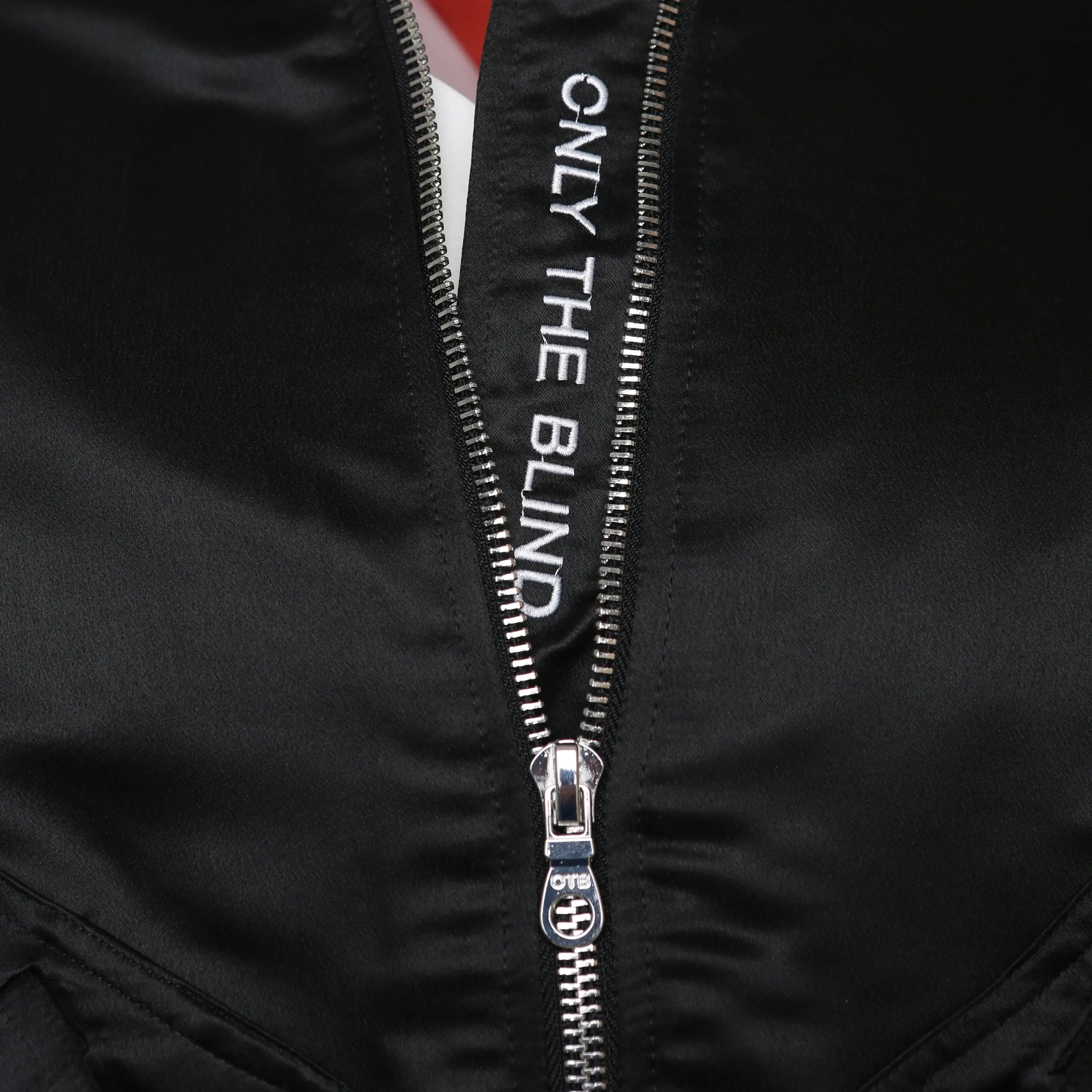 Signature Satin Black Bomber ONLY THE BLIND