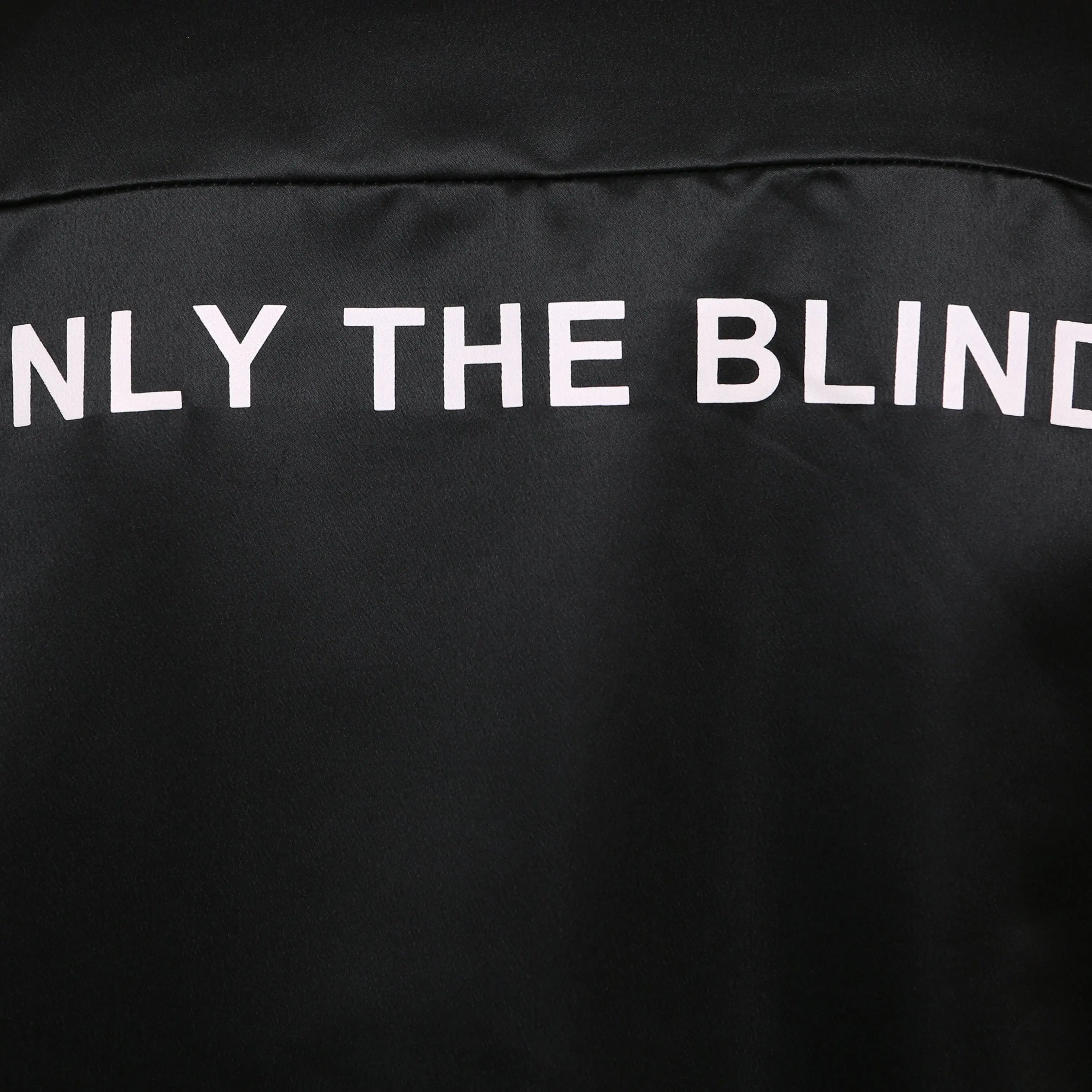 Signature Satin Black Bomber ONLY THE BLIND