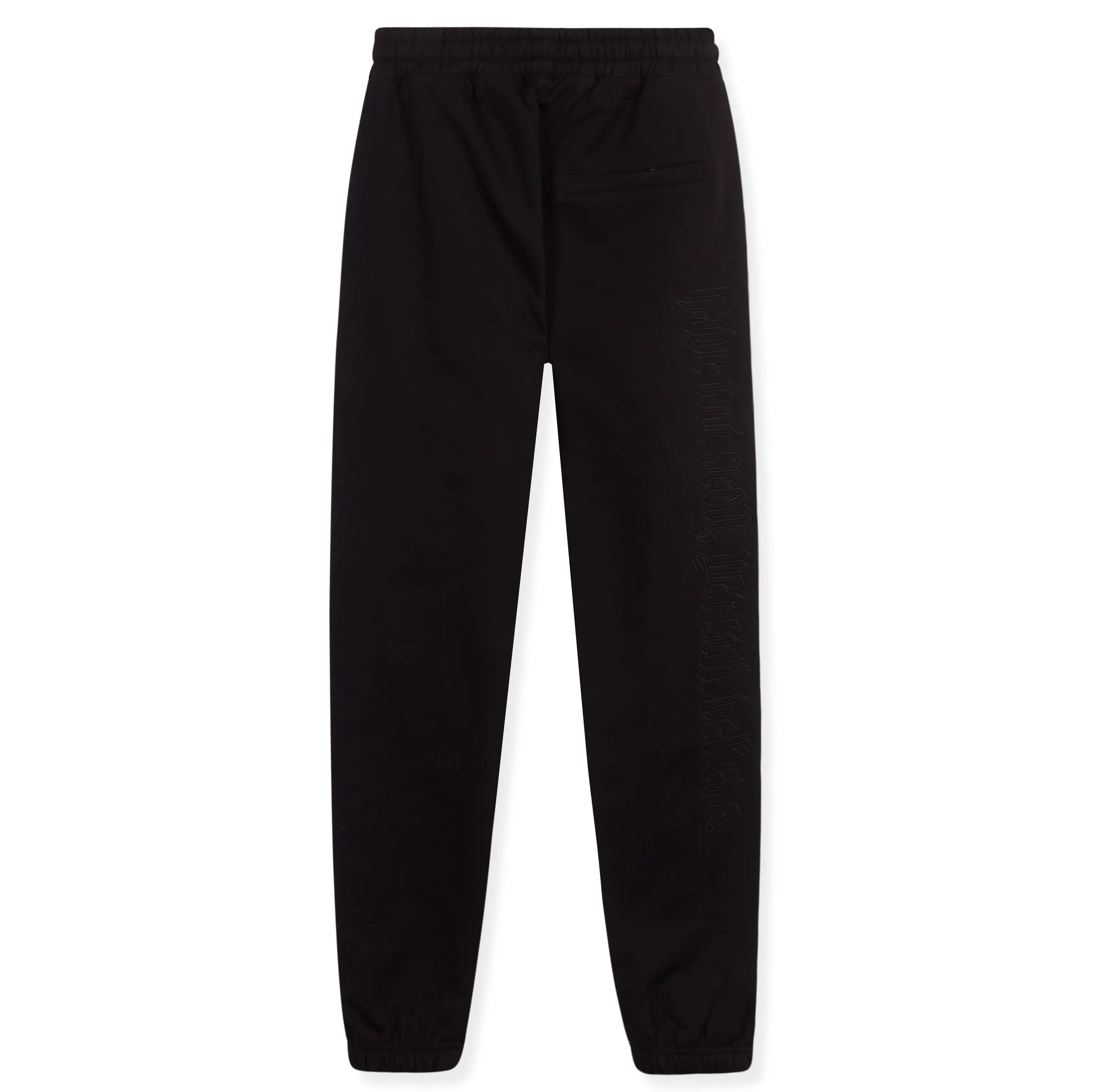 Black Split Statement Sweatpants - ONLY THE BLIND™