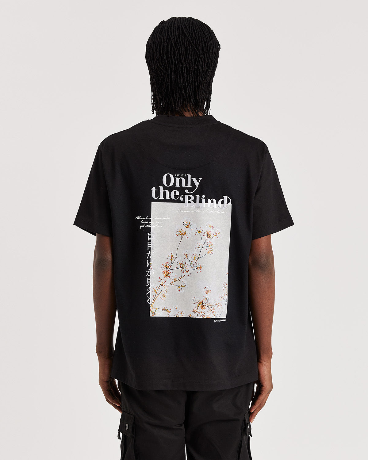 Black Blossom Graphic T-shirt - ONLY THE BLIND™