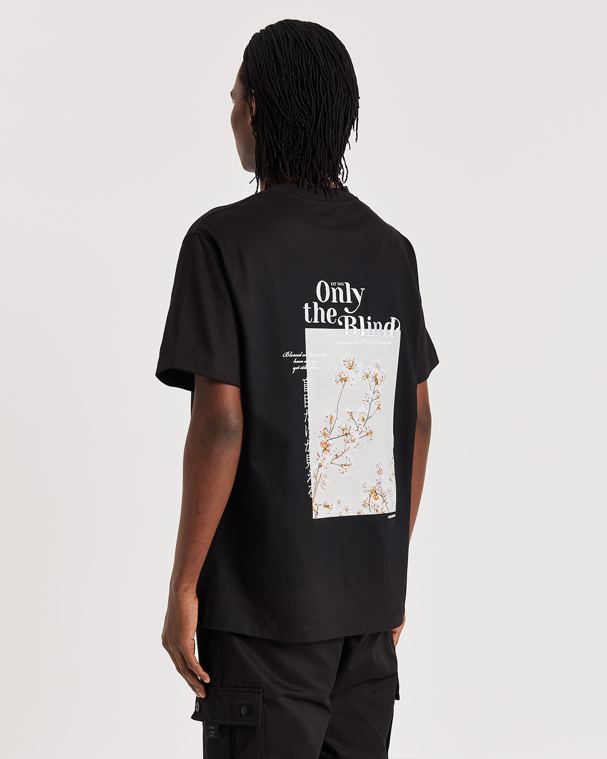 Black Blossom Graphic T-shirt - ONLY THE BLIND™