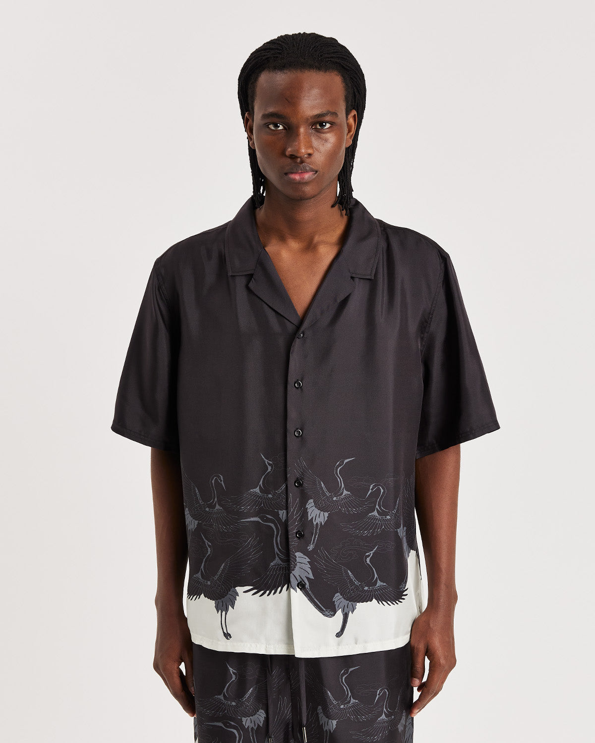 Crane Silk Shirt - ONLY THE BLIND™