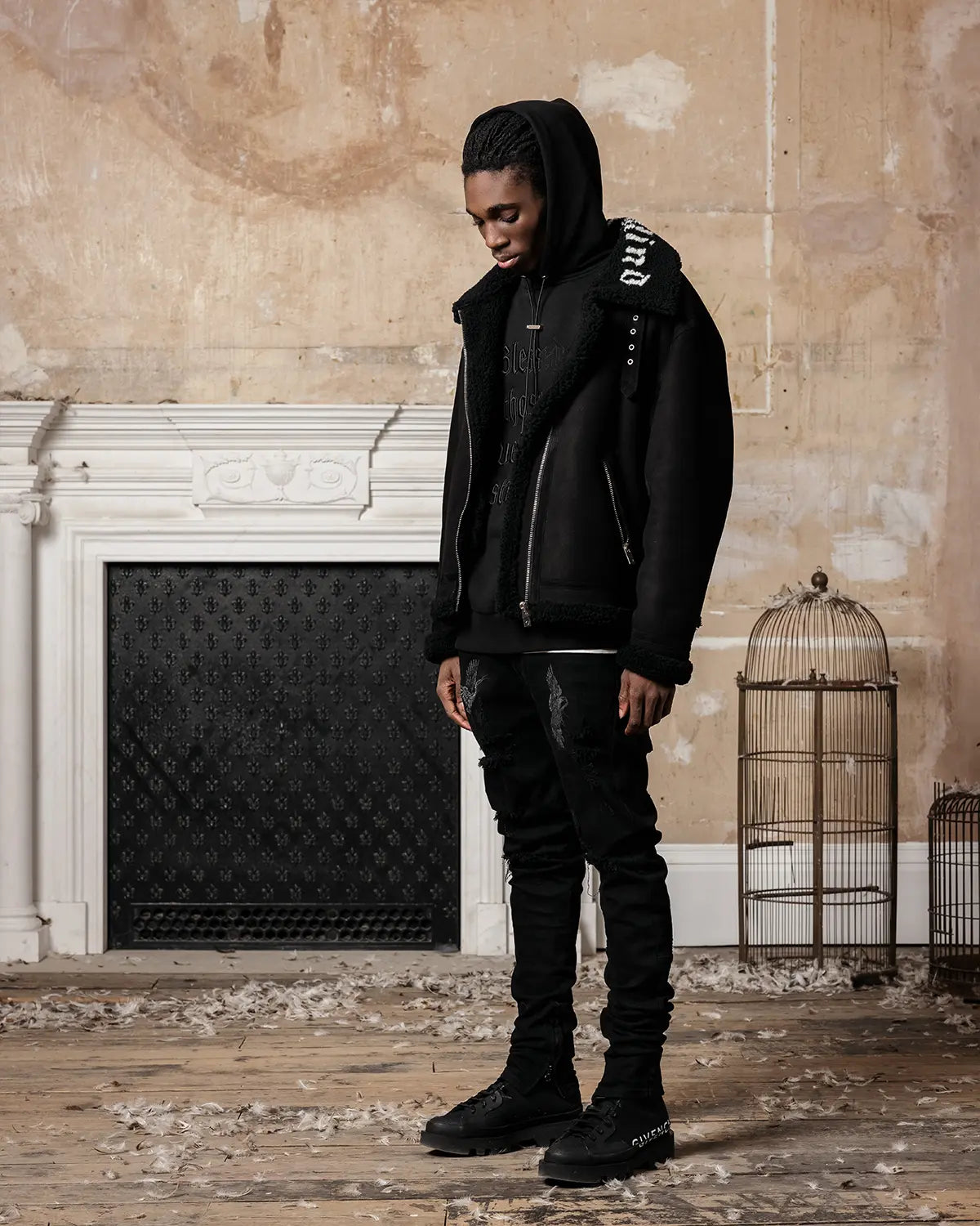 Phantom Aviator Shearling Jacket - ONLY THE BLIND™