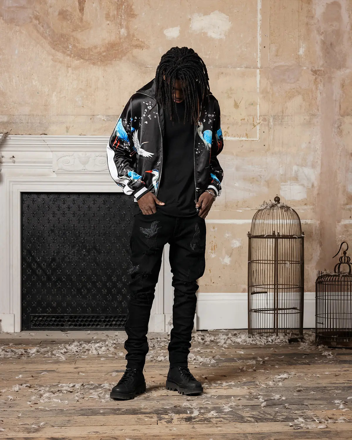 Satin Heron Jacket - ONLY THE BLIND™