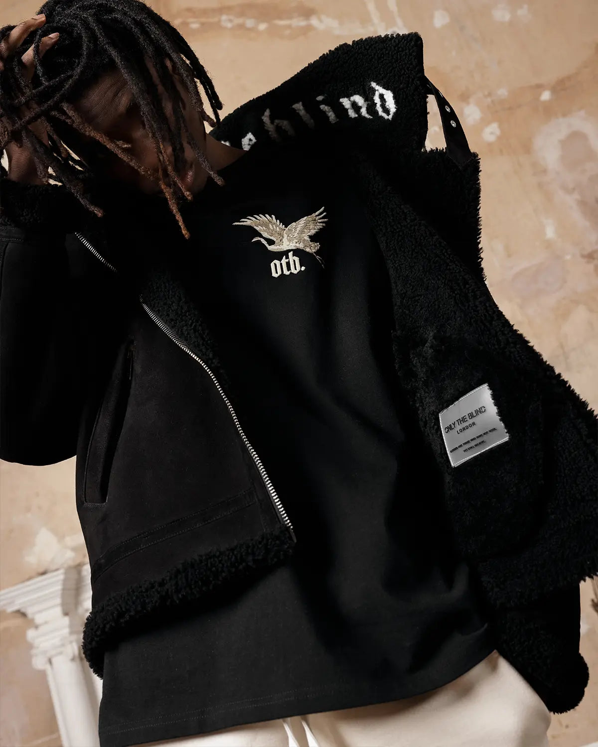 Phantom Aviator Shearling Jacket - ONLY THE BLIND™