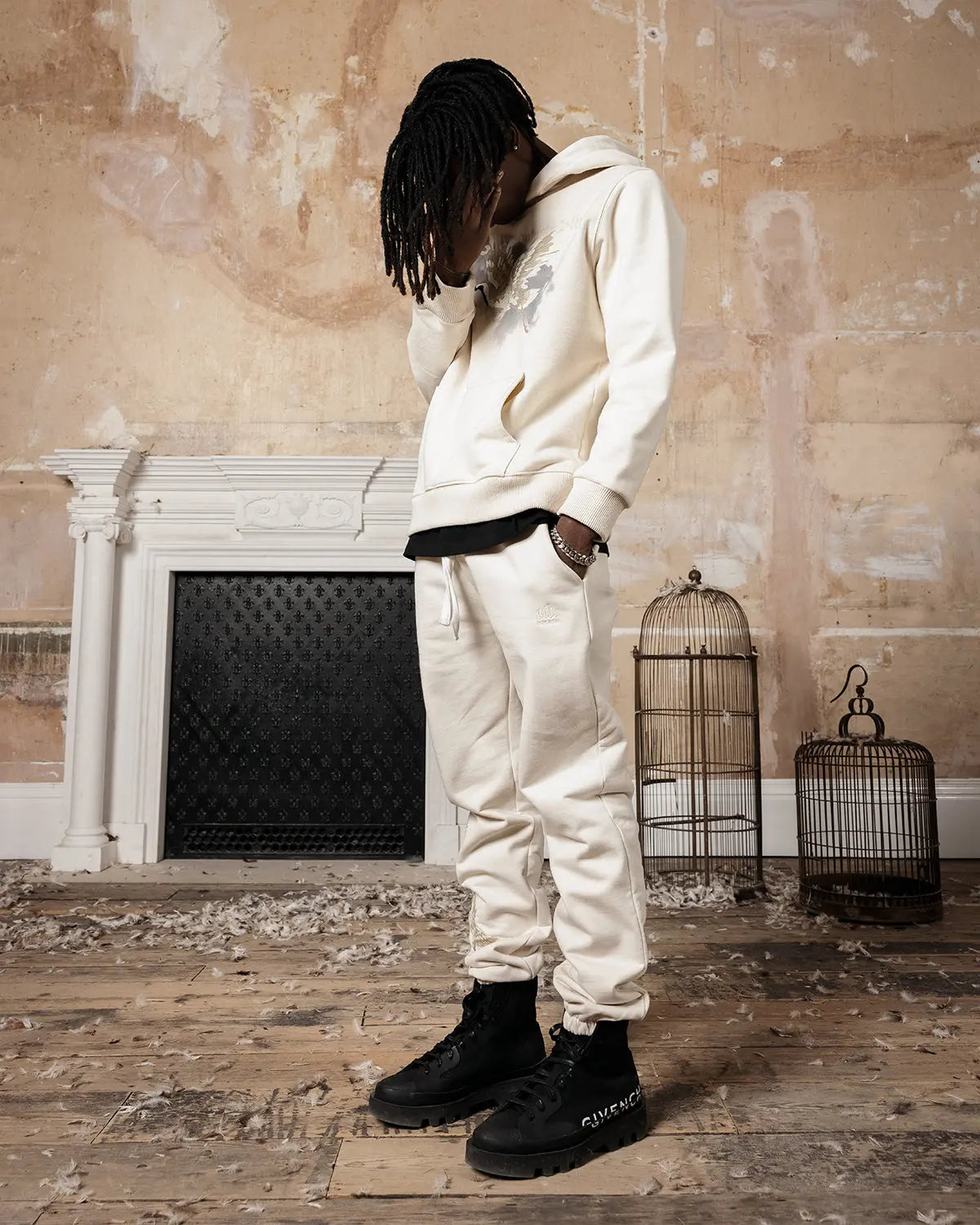 Beige Heron Sweatpants - ONLY THE BLIND™