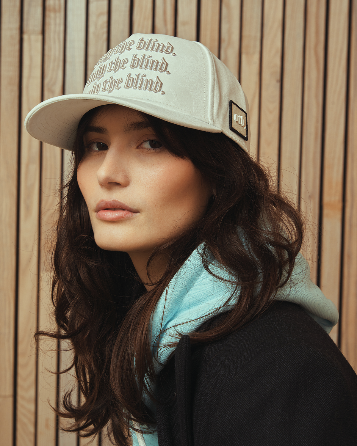 Frozen Beige Suede Cap - ONLY THE BLIND™