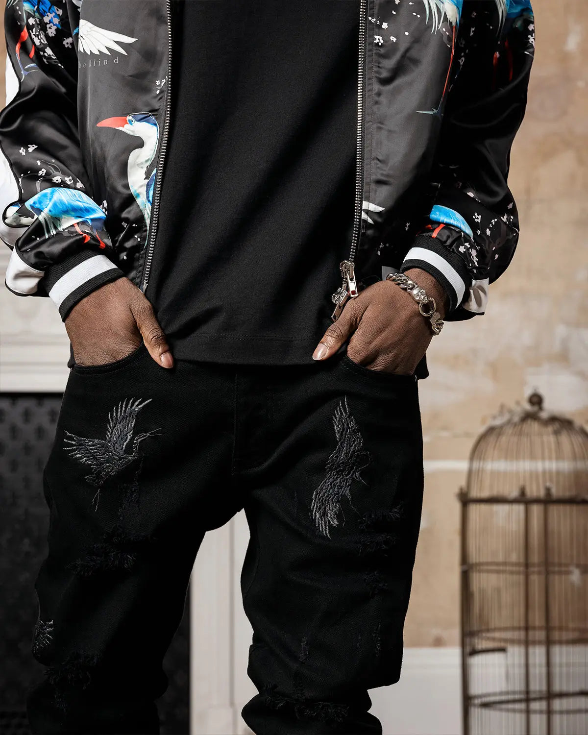 Satin Heron Jacket - ONLY THE BLIND™