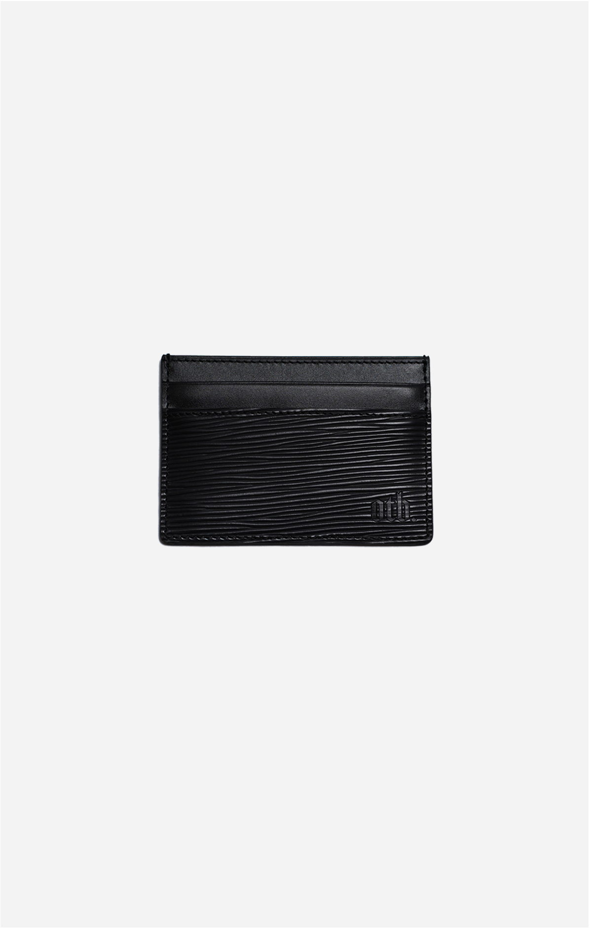 EPI Leather Debossed Card Holder - Black - ONLY THE BLIND™