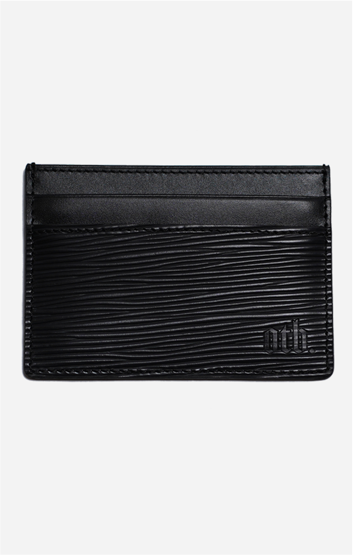 EPI Leather Debossed Card Holder - Black - ONLY THE BLIND™